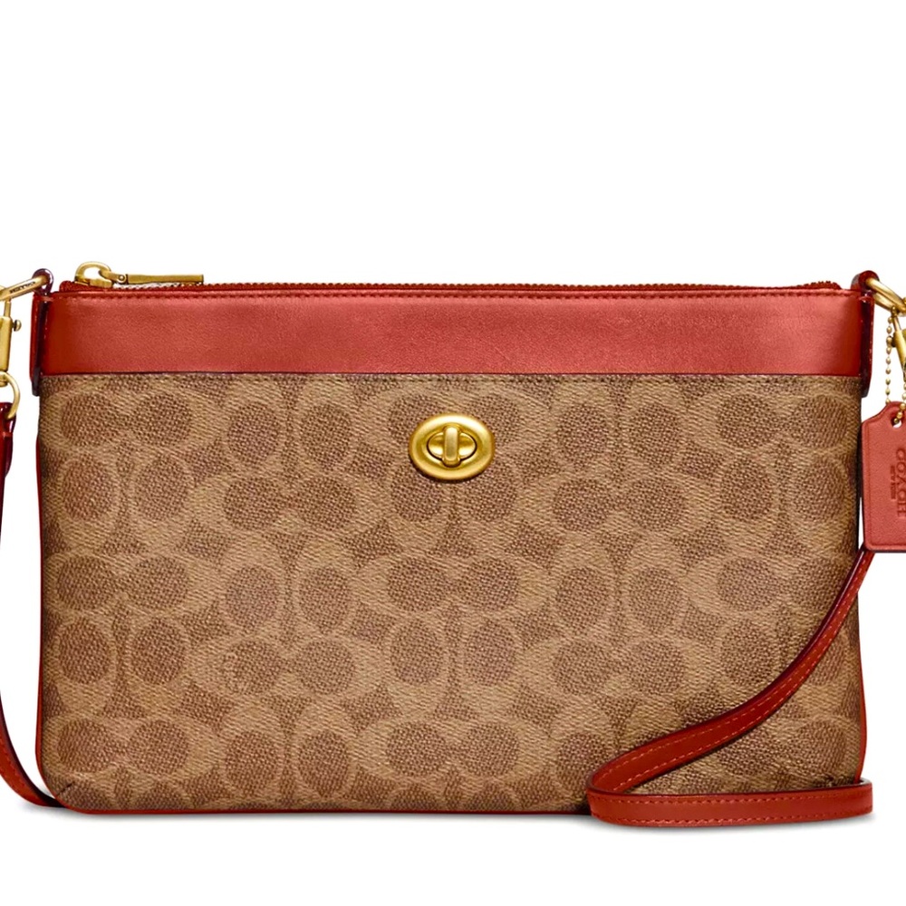 Brand new Coach Coated Canvas Signature Polly Crossbody